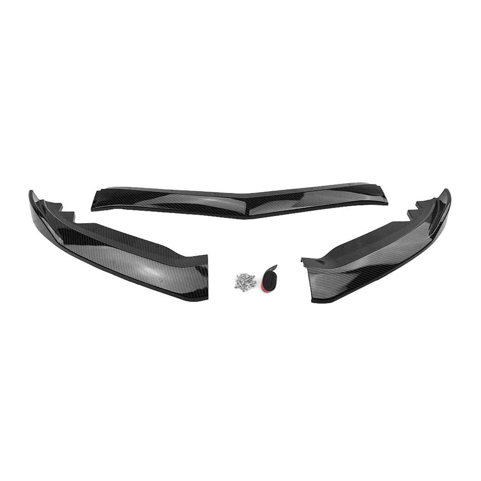 Auto Frontstoßstange Splitter Spoiler Für Cadillac Für ATS 2015 2016 2017 2018 Auto Vorderen Stoßfänger Canards Spoiler Lip Unteren Splitter Schutz Bord(Kohlefaser-Optik) von QILTON