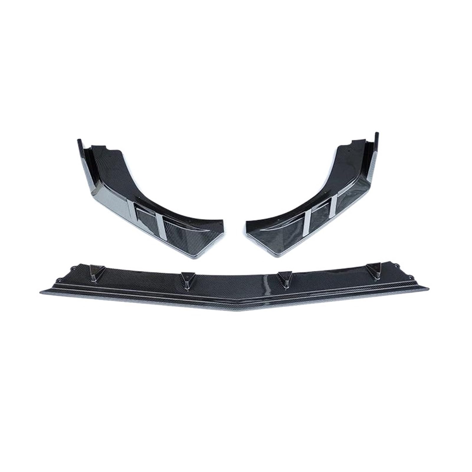 Auto Frontstoßstange Splitter Spoiler Für Ford Für Mondeo Für Fusion Für ST 2022 Auto Front Stoßstange Splitter Lip Spoiler Diffusor Schutz Körper Kit Abdeckung(Glossy Black) von QILTON