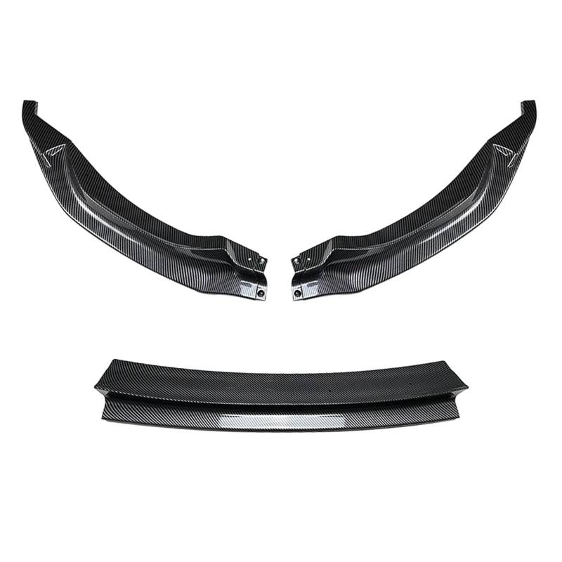 Auto Frontstoßstange Splitter Spoiler Für M3 Für F80 4-türige Limousine Für M4 Für F82 Für F83 2015-2020Auto Frontstoßstange Spoilerlippe Unteres Blatt Splitter Kit(Kohlefaser-Optik) von QILTON