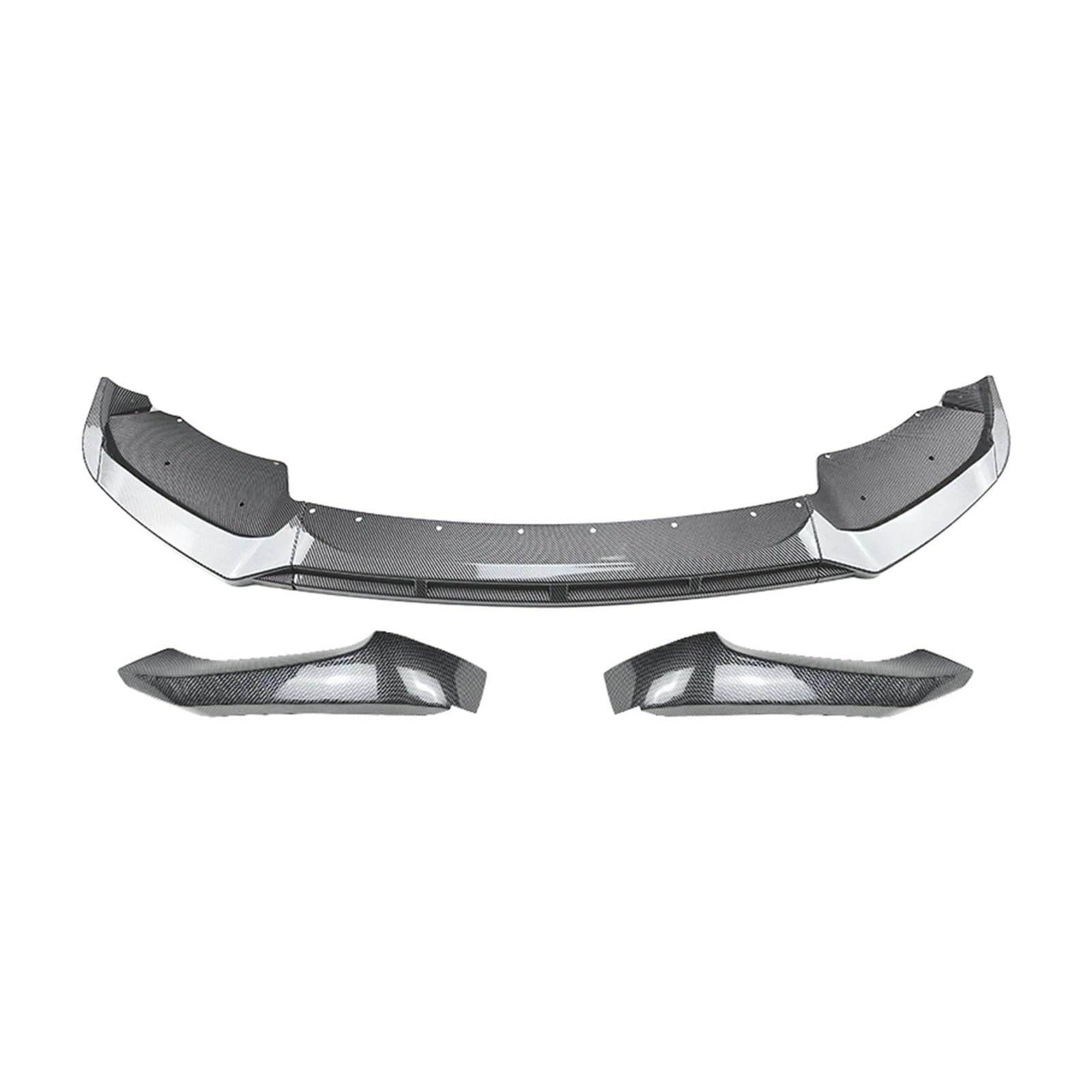 Auto Frontstoßstange Splitter Spoiler Für X3 Für F25 Für X4 Für F26 Für LCI Für Sport 2014-2017 Auto Frontspoilerlippe Splitter Blade Mit Seitenecke(Kohlefaser-Optik) von QILTON