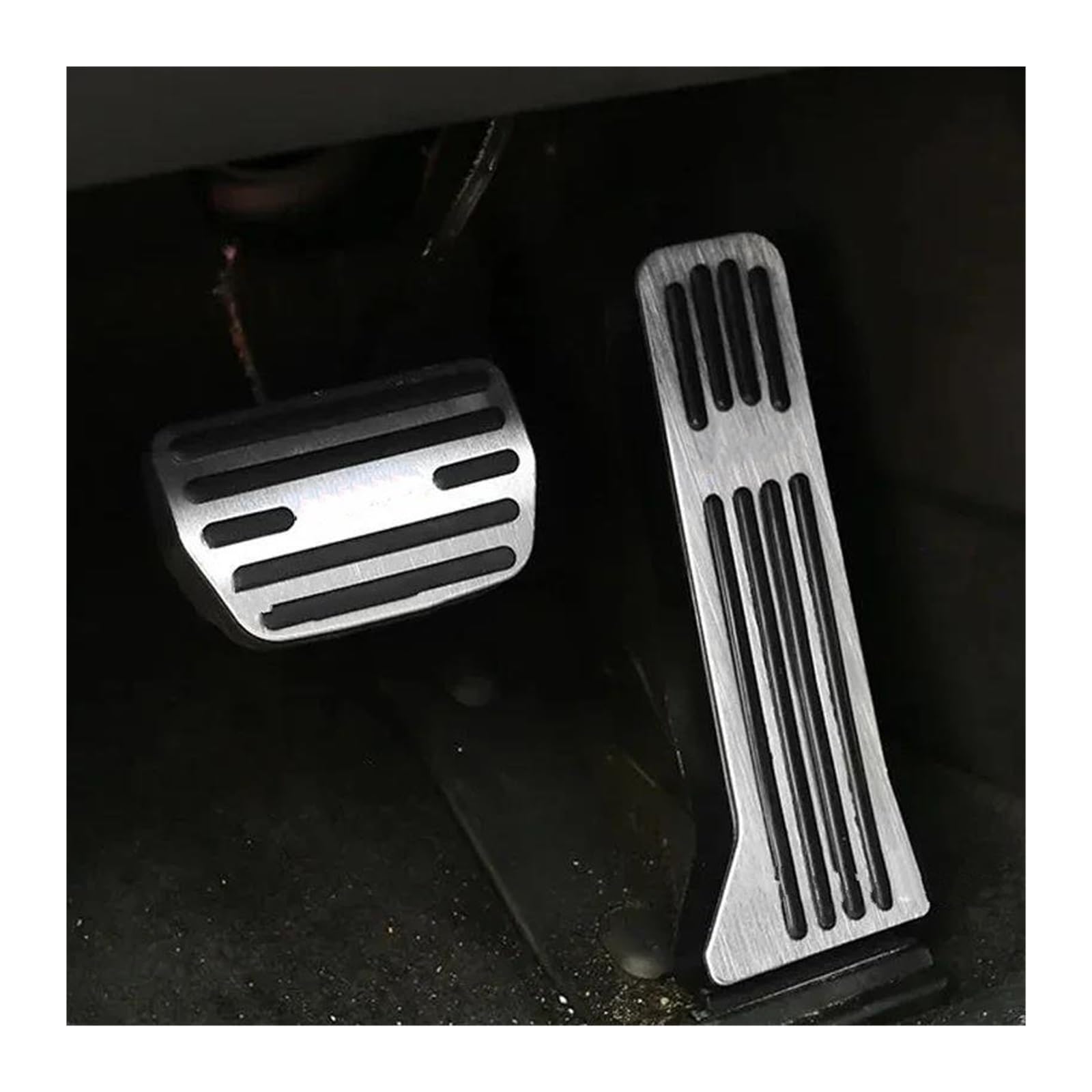 Auto-Pedal-Abdeckung Für Changan Für Uni-K Für UNIK Für Uni K 2020 2021 2022 2023 2024 Autofußpedale Gasbremse Edelstahl Restfoot Pedal Pad(2 Piece Sliver) von QILTON