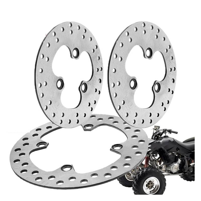 Bremsscheibe 174/220mm Für ATV Für Sportrax Für 400EX Für 400X Für TRX400EX Für TRX400X 1998-2014 Vorne Und Hinten Bremsscheibe Rotor Motorrad Scheibenbremse(Front Rear) von QILTON