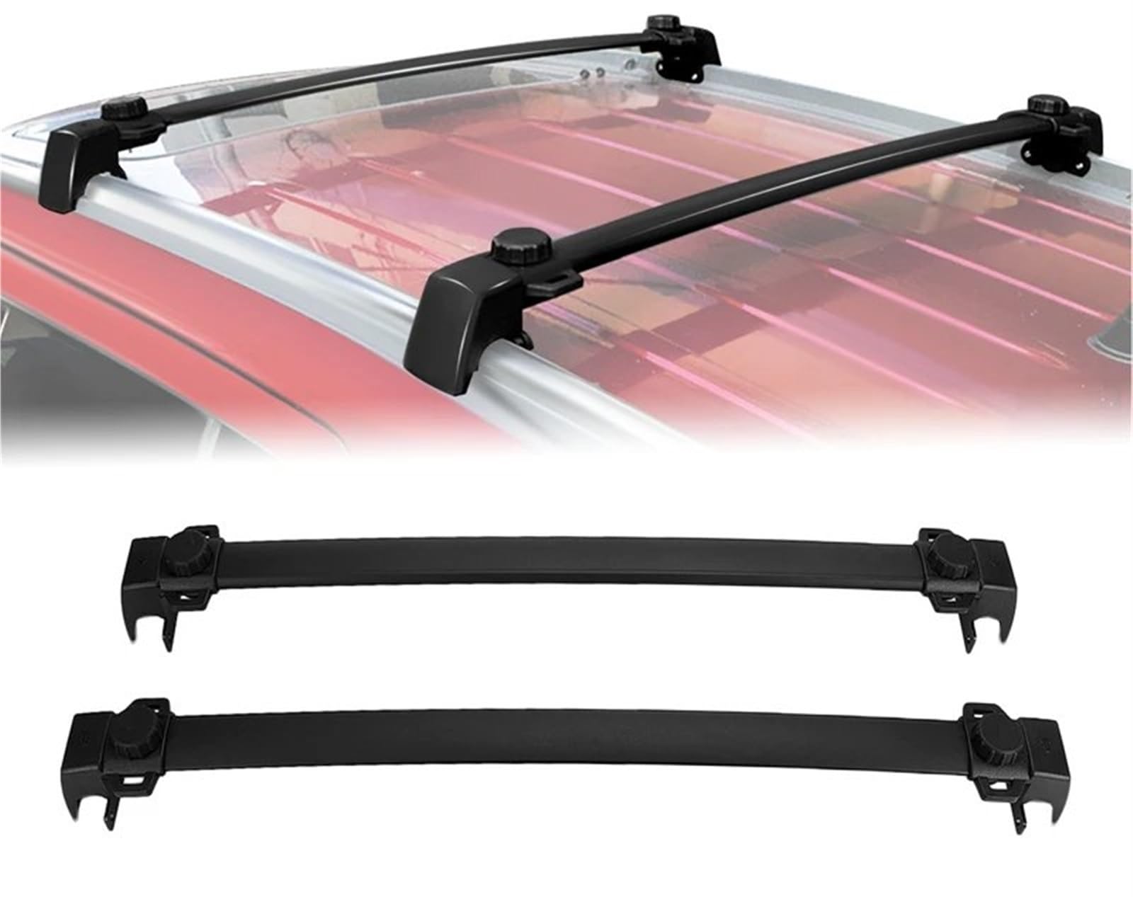 Dach Gepäck Rack Für Jeep Für Compass 2011 2012 2013 2014 2015 2016 Dachträger Kreuzstangen Gepäckträger Kajak Fahrrad Kanus Dachkreuzstangen Halter Dachträger von QILTON