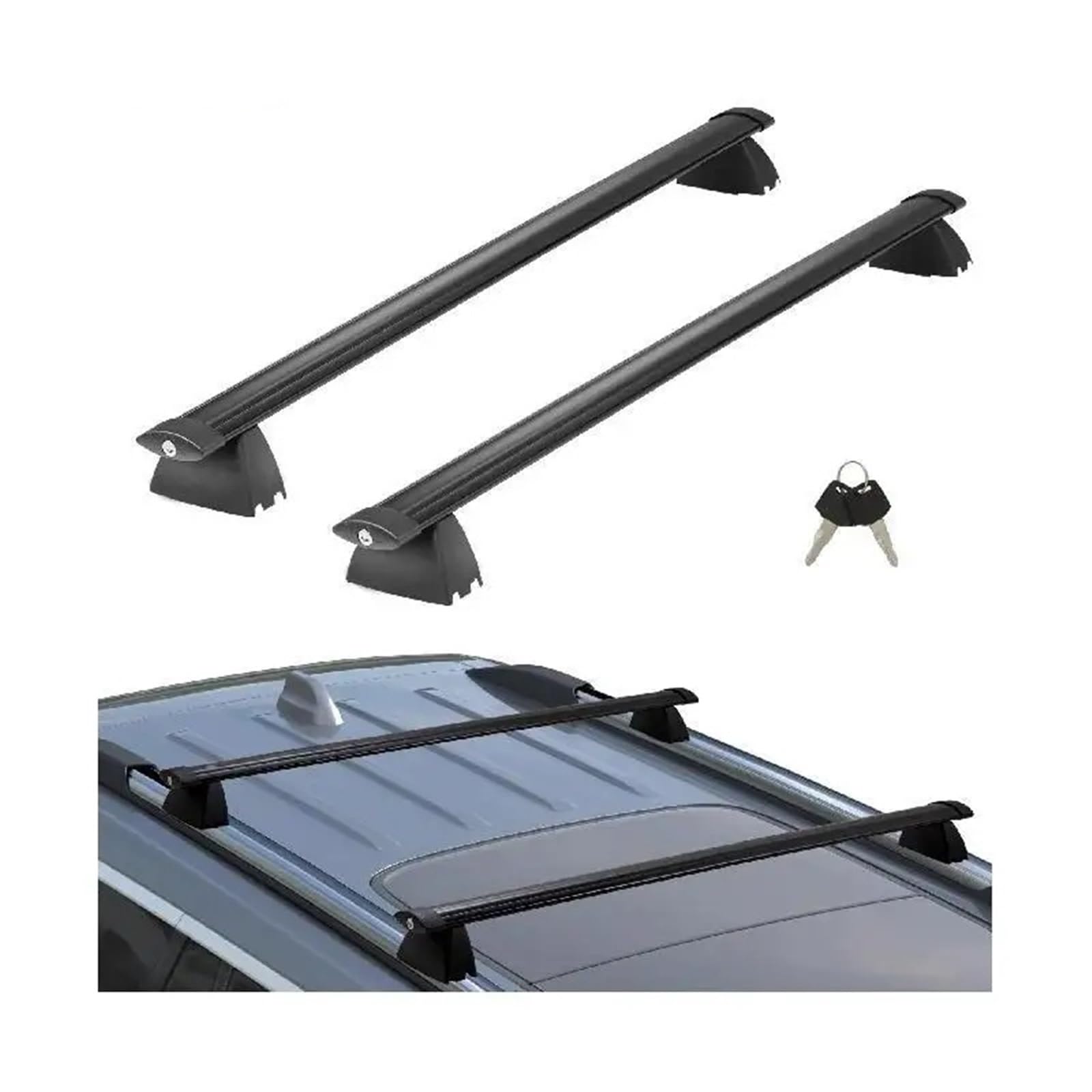 Dach Gepäck Rack Für Jeep Für Grand Für Cherokee 2011 2012 2013 2014 2015 2016 2017 2018 2019 2020 2021 Dachträger Querträger Gerillte Seitenschienen Dachträger von QILTON