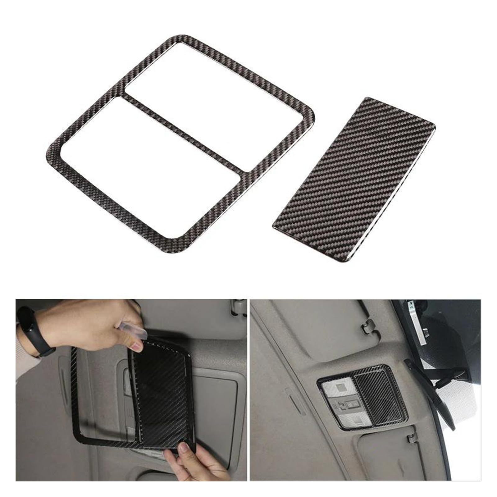 Innenraum Aufkleber Abdeckung Auto Carbon Fiber Center Control Getriebe Shift Handbremse Hebel Fenster Lift Tür Schüssel Panel Abdeckung Rahmen Trim Für Toyota Für RAV4 2006-2012 Zierleisten Innen(Rea von QILTON