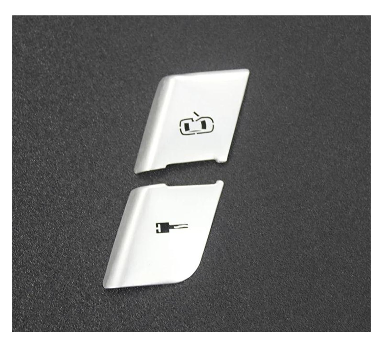 Innenraum Aufkleber Abdeckung Auto Zentrale Türschloss Entsperren Schalter Tasten Innen Tür Armlehne Griff Abdeckung Trim Für A4 B6 B7 2002-2008 Auto Zubehör Zierleisten Innen(Silver door lock) von QILTON