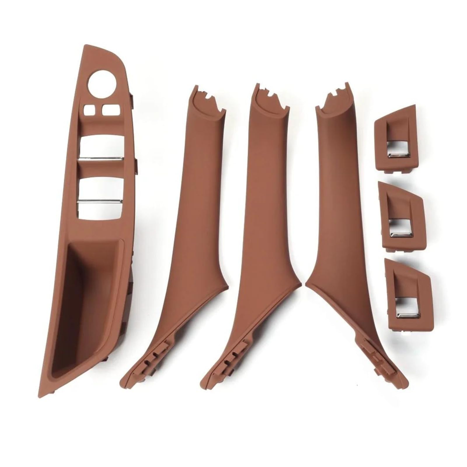 Innenraum Aufkleber Abdeckung Carbon Faser Auto Innen Tür Griff Armlehne Panel Pull Trim Abdeckung Set Für 5 Series F10 F11 520i 523i 525i 528i 530i Zierleisten Innen(Red Brown LHD) von QILTON