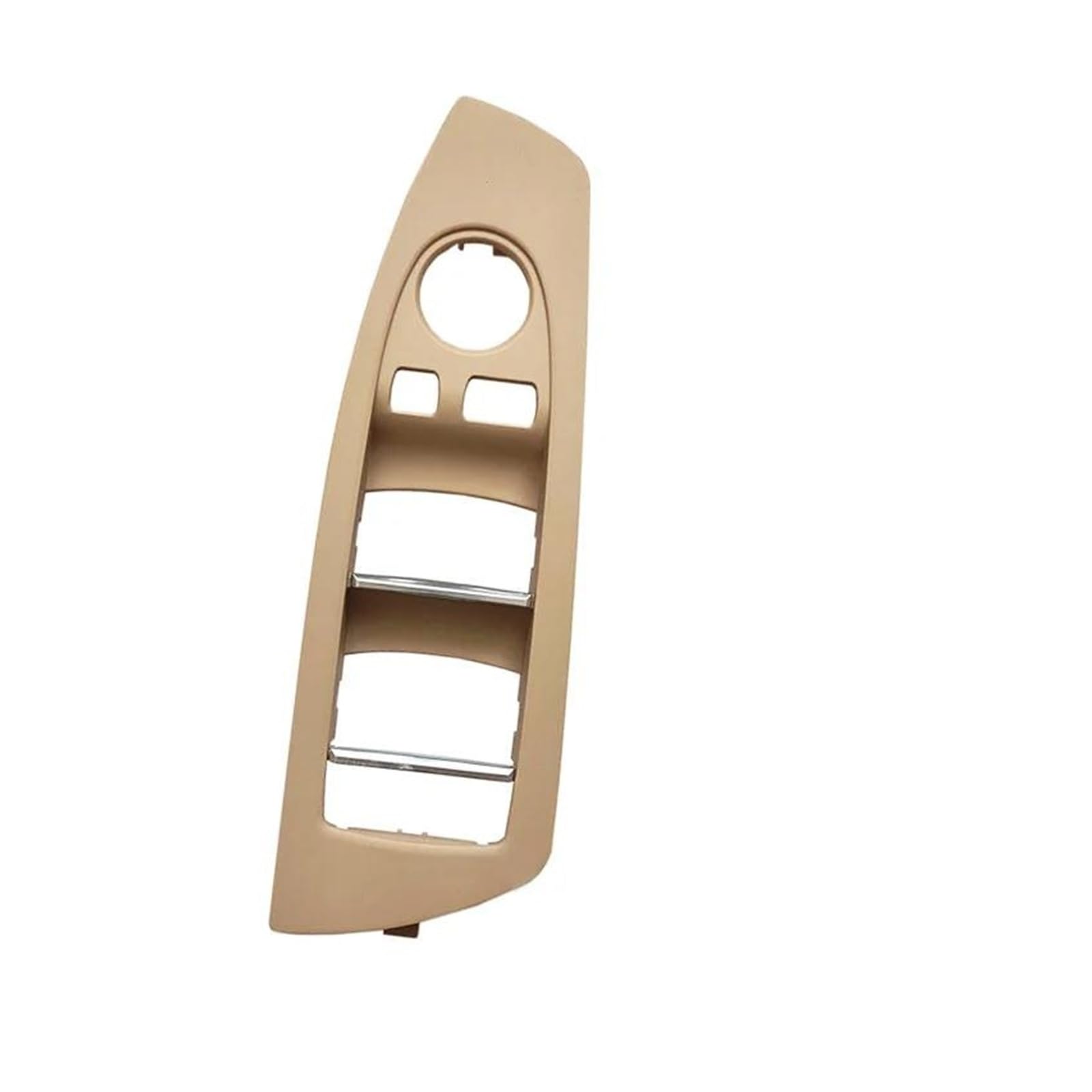 Innenraum Aufkleber Abdeckung Innen Auto Vordertür Fensterheber Schalter Abdeckung Panel Trim Ersatz Für 7 Serie F01 F02 730 735 740 745 750 760 Zierleisten Innen(Front Left Beige) von QILTON