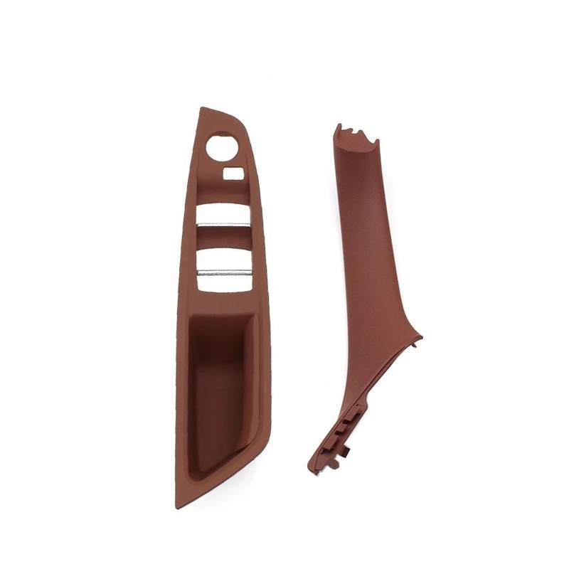 Innenraum Aufkleber Abdeckung LHD Auto Innere Passagier Tür Panel Griff Pull Trim Abdeckung Für F10 F11 F18 520 523 525 528 51417225865 Zierleisten Innen(LHD RedBrown 2pcs) von QILTON