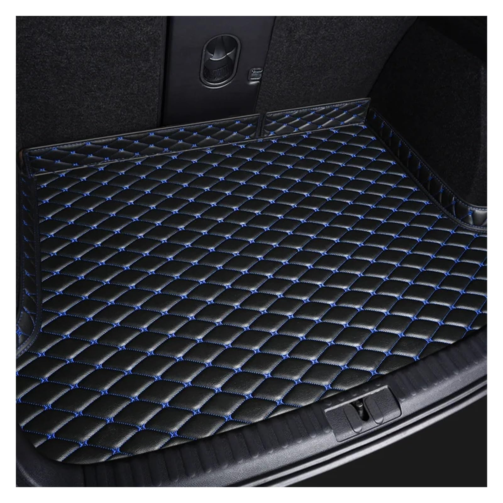 Kofferraummatte Leder Kofferraum Matte Für Chevrolet Für Captiva 2012 2013 2014 2015 2016 2017 5 Sitz 7 Sitz Auto Innen Boot Liner Auto Kofferraummatten (Farbe : Black Blue, Size : 2014-2017 7 Seat von QILTON