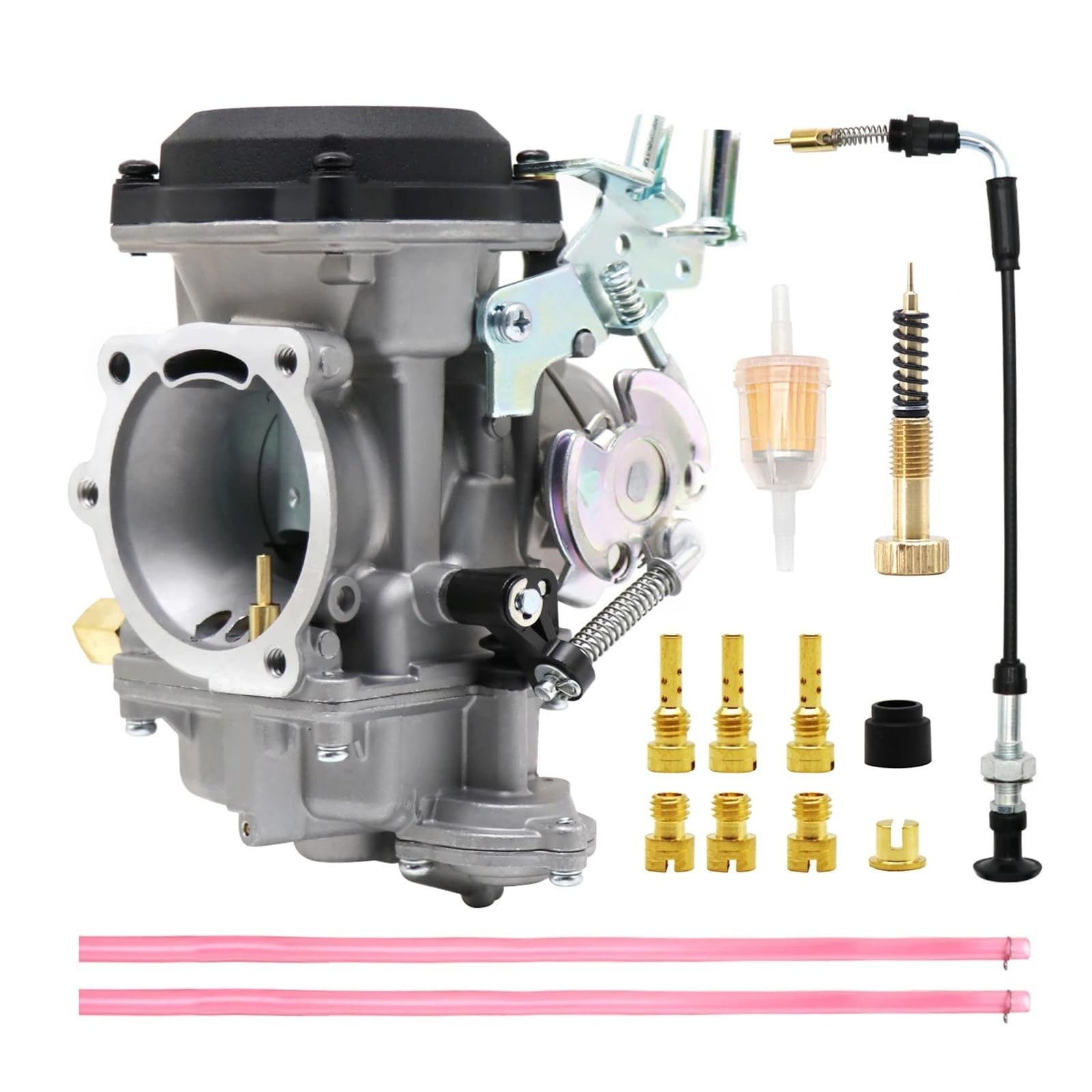 Vergaser Carb 27490-04 274 Vergaser Motorrad 40mm Carb Für Davidson Für Sportster Für Straße Für König Für Super Für Glide CV40 XL883 Motorrad Vergaser(CV40 Set) von QILTON