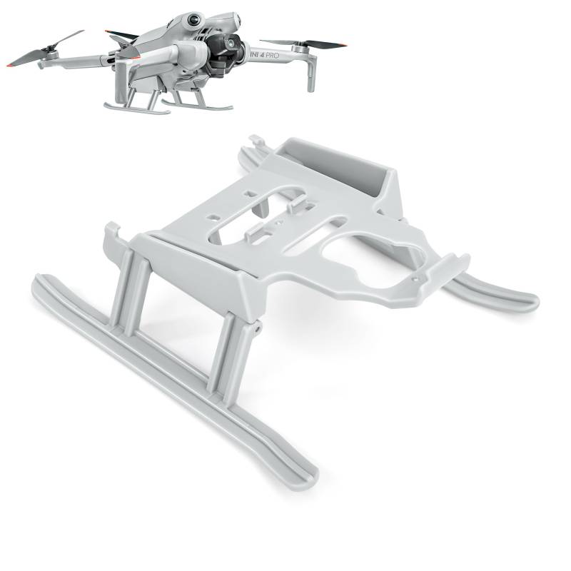 Landefüße für Mini 4 Pro Landing Gear Faltbare kompatibel mit DJI Mini 4 Pro Drone Fahrwerk Landegestell Zubehör für Drohnen Grau von QIMEI-SHOP