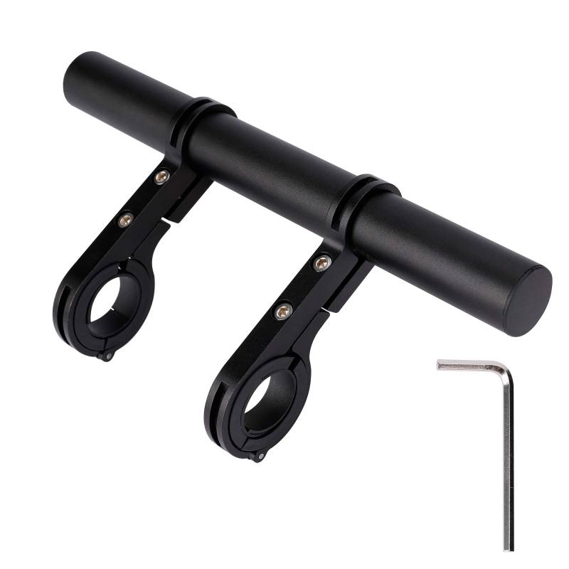 QIMEI-SHOP Fahrradlenker Extender Fahrrad Lenkerverlängerung Aluminium Fahrrad Lenker Verlängerung Halterungen für Taschenlampe Mountainbike Tacho 20CM von QIMEI-SHOP