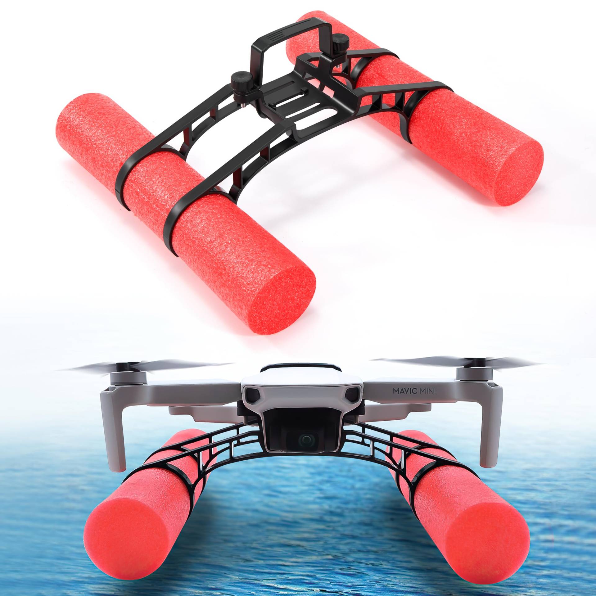 Water Landing Gear kompatibel mit DJI Mini 2 Drohnen Wasser Fahrwerk für Mavic Mini Wasser Landefüße Landegestell für Drohne Schwarz von QIMEI-SHOP