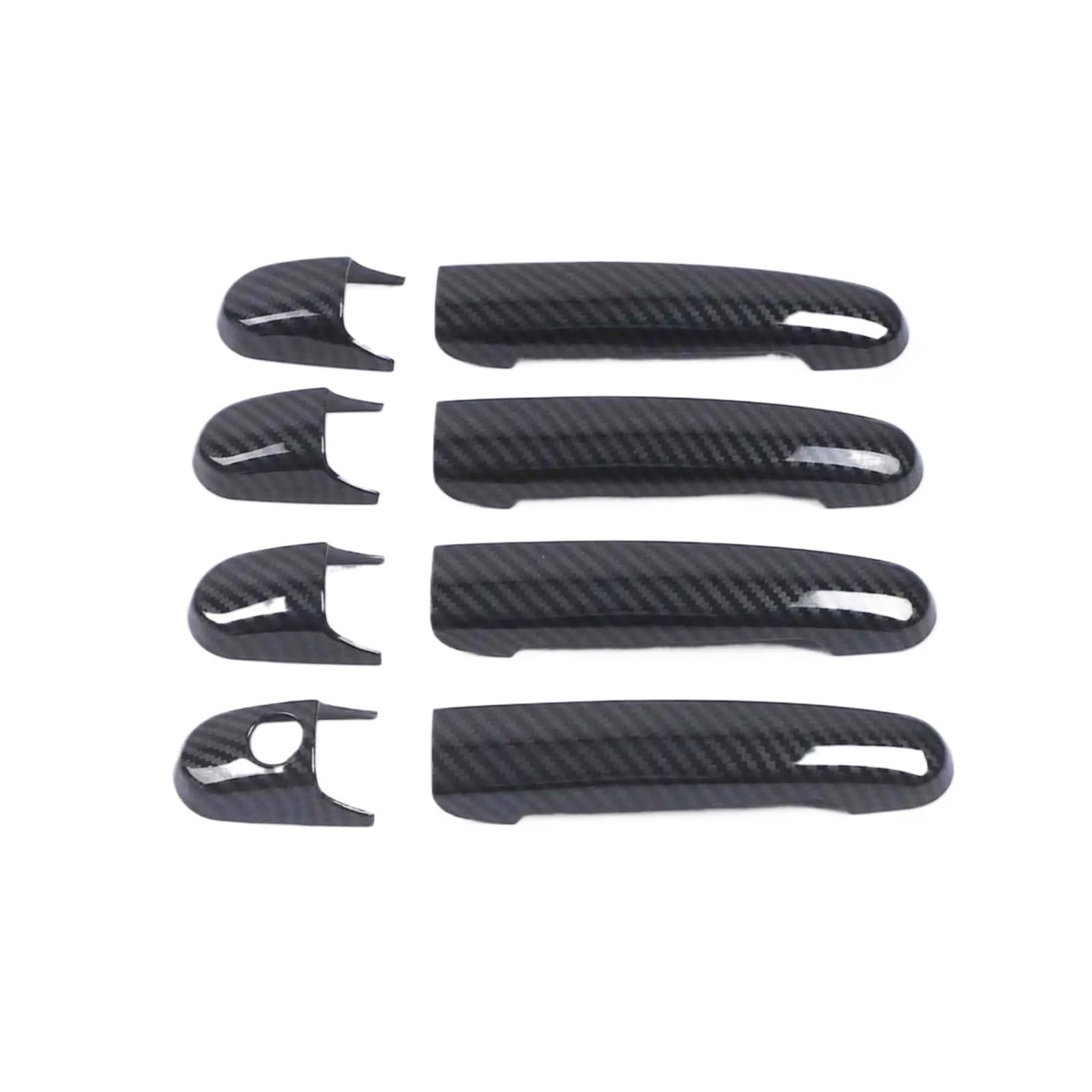 Außentürgriff FÜR P&olo FÜR 6N1 6N2 1994 1995 1996 1997 1998 1999 2000 2001 Carbon Fiber Chrome AUßEN Seite TÜR Griff ABDECKUNGEN Set Äußere Türgriff(1 Keyhole) von QINGHUAWANG