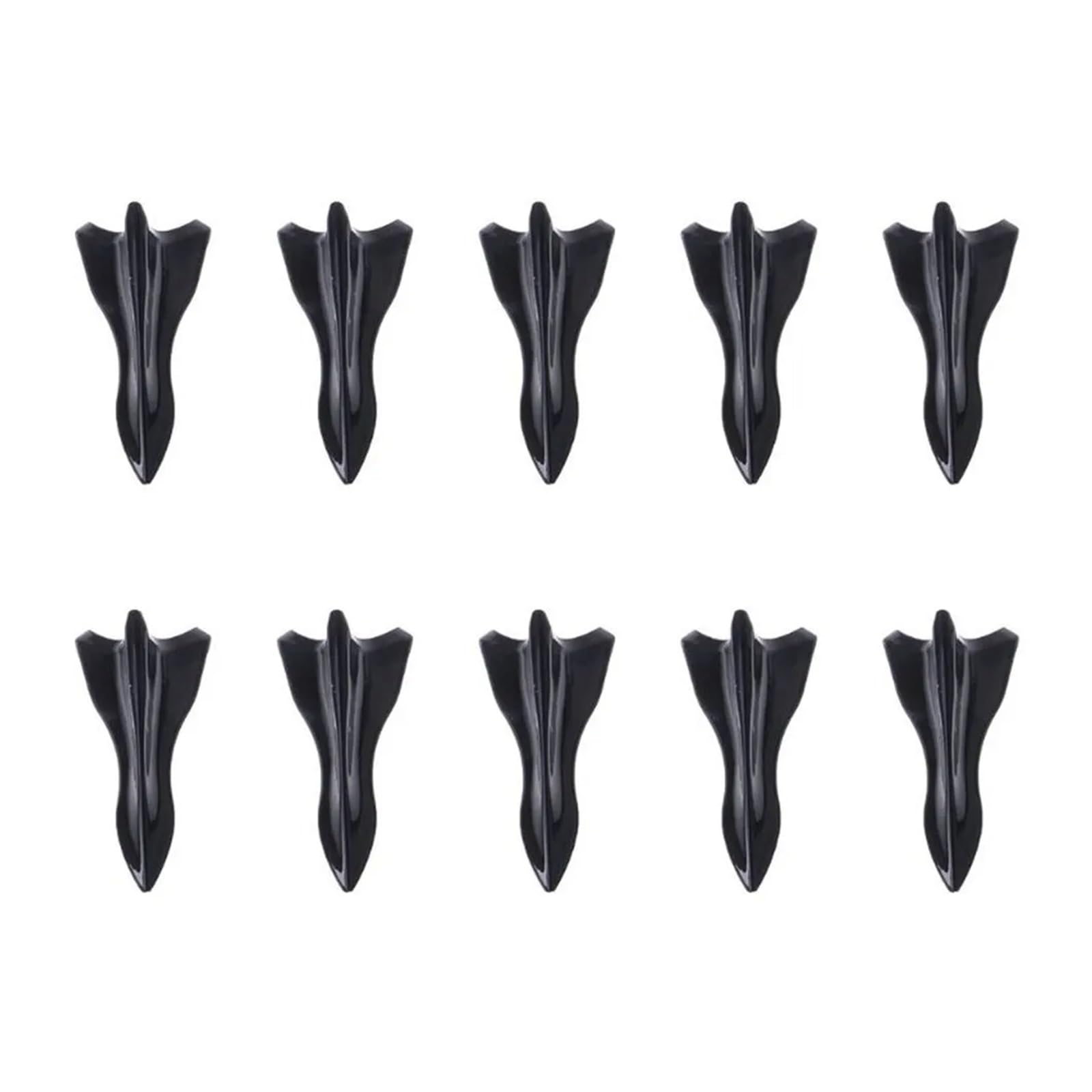 Auto Heckspoiler 10-teiliges Heckspoiler-Haifischflossen-Spoilerflügel-Set Autodachspoiler Stoßstangenspoiler Haifischflossen-Diffusor Vortex-Generator Universal Kofferraumspoiler(10pcs Black) von QINGHUAWANG