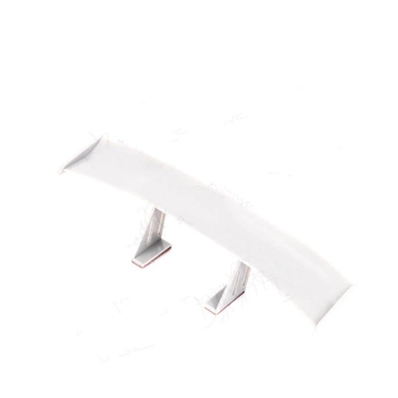 Auto Heckspoiler Carbon Look Auto Heckspoiler Flügel Kleines Modell Dekoration Auto Winglet ABS Zubehör Universal Kofferraumspoiler(White) von QINGHUAWANG