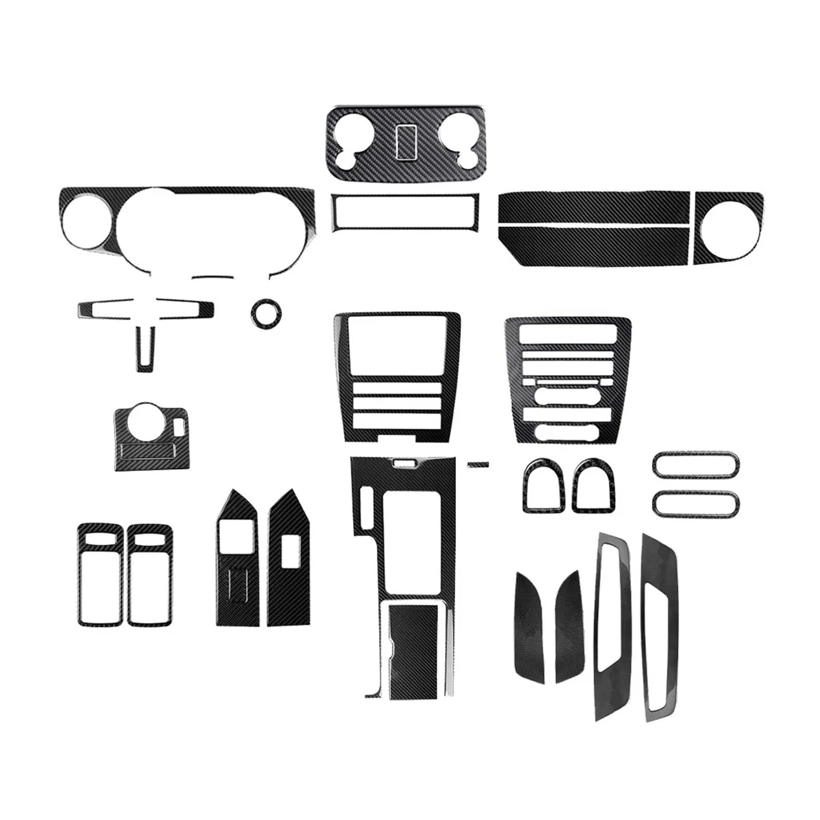 Autoinnenrahmen Für M&ustang 2009 2010 2011 2012 2013 Automotive Carbon Faser Schwarz Aufkleber Innen Dekoration Panel Control Frame(1SET) von QINGHUAWANG