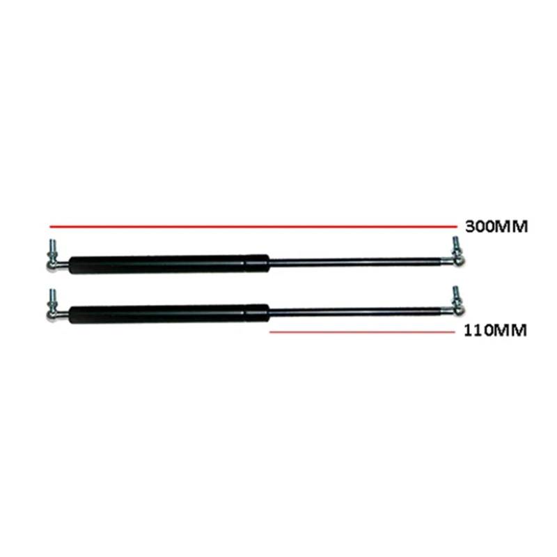 Gasdruckfedern 2 Stücke Lift Unterstützung Vorderen Motorhaube Mit Kapuze Hinten Heckklappe Shock Frühling Strut Bus Für Universal 200-250-300-350-400-450-500mm 200N Kofferraumstreben(30CM) von QINGHUAWANG