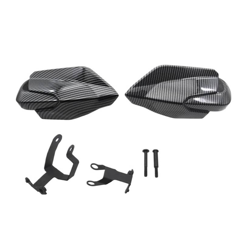 Handschutz Für T&iger Für S&Port 660 Tiger660 Für T&iger 660 2022 2023 Carbon Handschutz Motorrad Schild Hand Schutzfolie Windschutzscheibe Lenkerschutz-Handprotektoren(2) von QINGHUAWANG