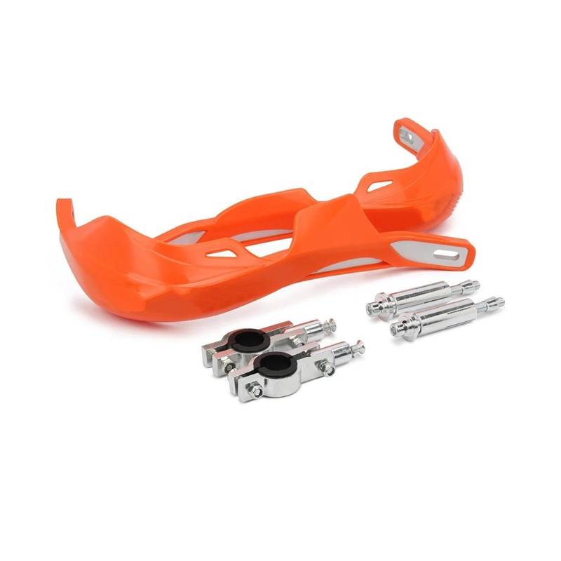 Handschutz Universal 22MM 28MM Motorrad Handschützer Griffschutz Handschutz Für Pit Dirt Bike Lenkerschutz Lenkerschutz-Handprotektoren(Orange 22 28mm) von QINGHUAWANG