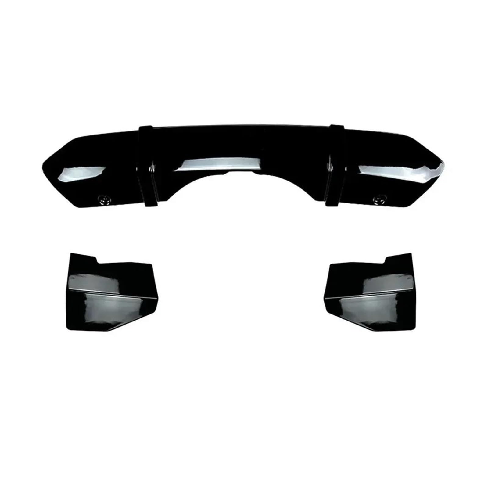 Heckspoiler Für X5 F15 2014 2015 2016 2017 2018 M Für S&port Für M-Tech Für MP Glanz Spoiler Seite Splitter Abdeckung ABS Schwarz Carbon Faser Hinten Lip Diffusor Auto Heckflügel Dekoration(Glossy bla von QINGHUAWANG