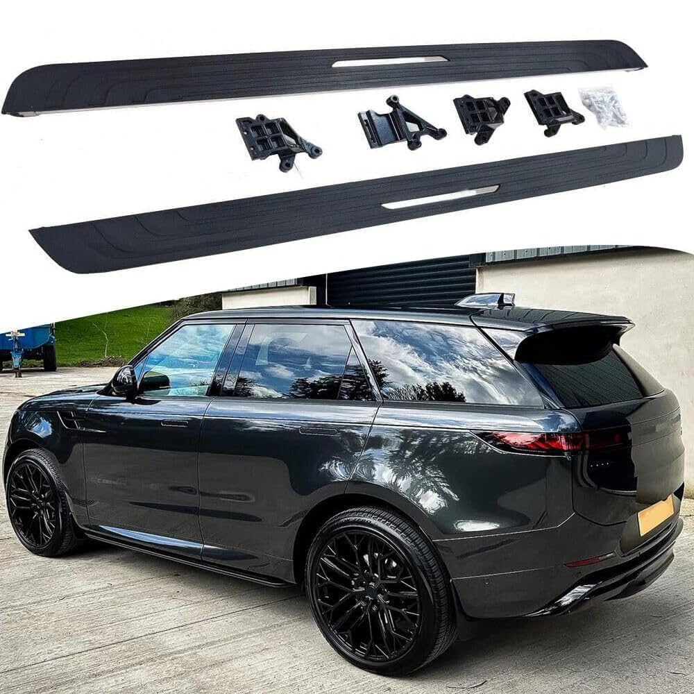 Auto Trittbretter Seitenschweller für Range Rover Sport L461 2023 2024, Seitenschürze Schweller Anticrash Seitentrittleistenpedale Seitenrock Splitter Winglet von QINGNB