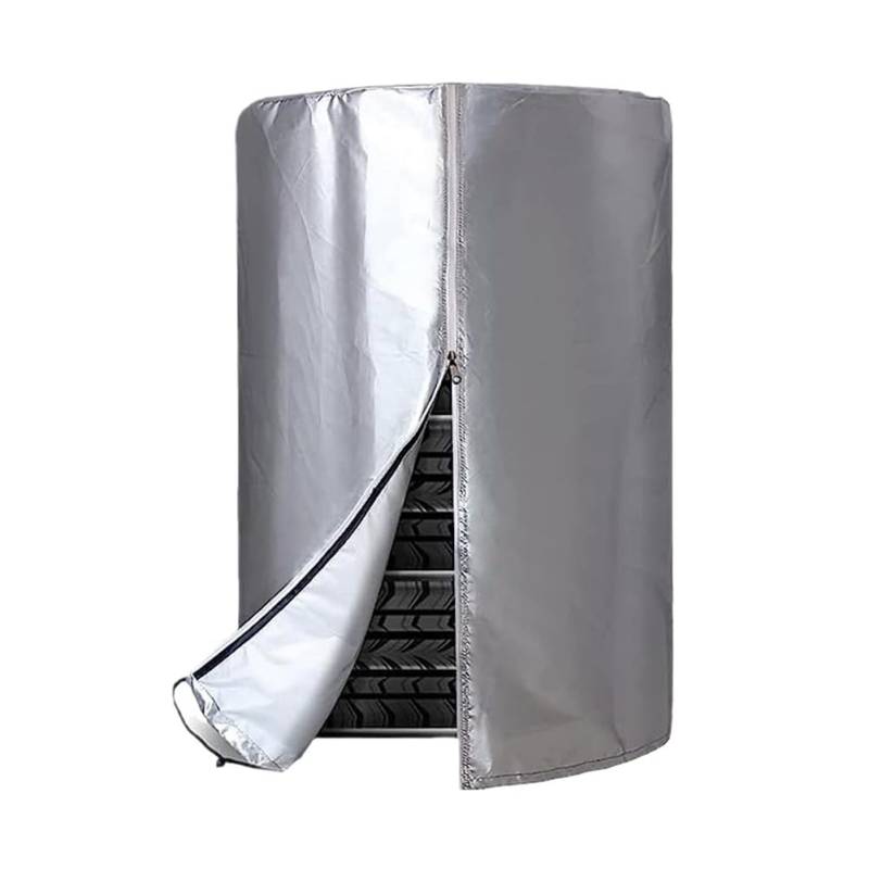 QINGQUE Reifentaschen Autorädertaschen Wasserdicht Sonnenschutz, 420D Oxford-Stoff Reifenabdeckung Reifen Taschen für Reifentypen bis 22.8-33.5“ Durchmesser (Silber, 28.74 * 43.3inch) von QINGQUE