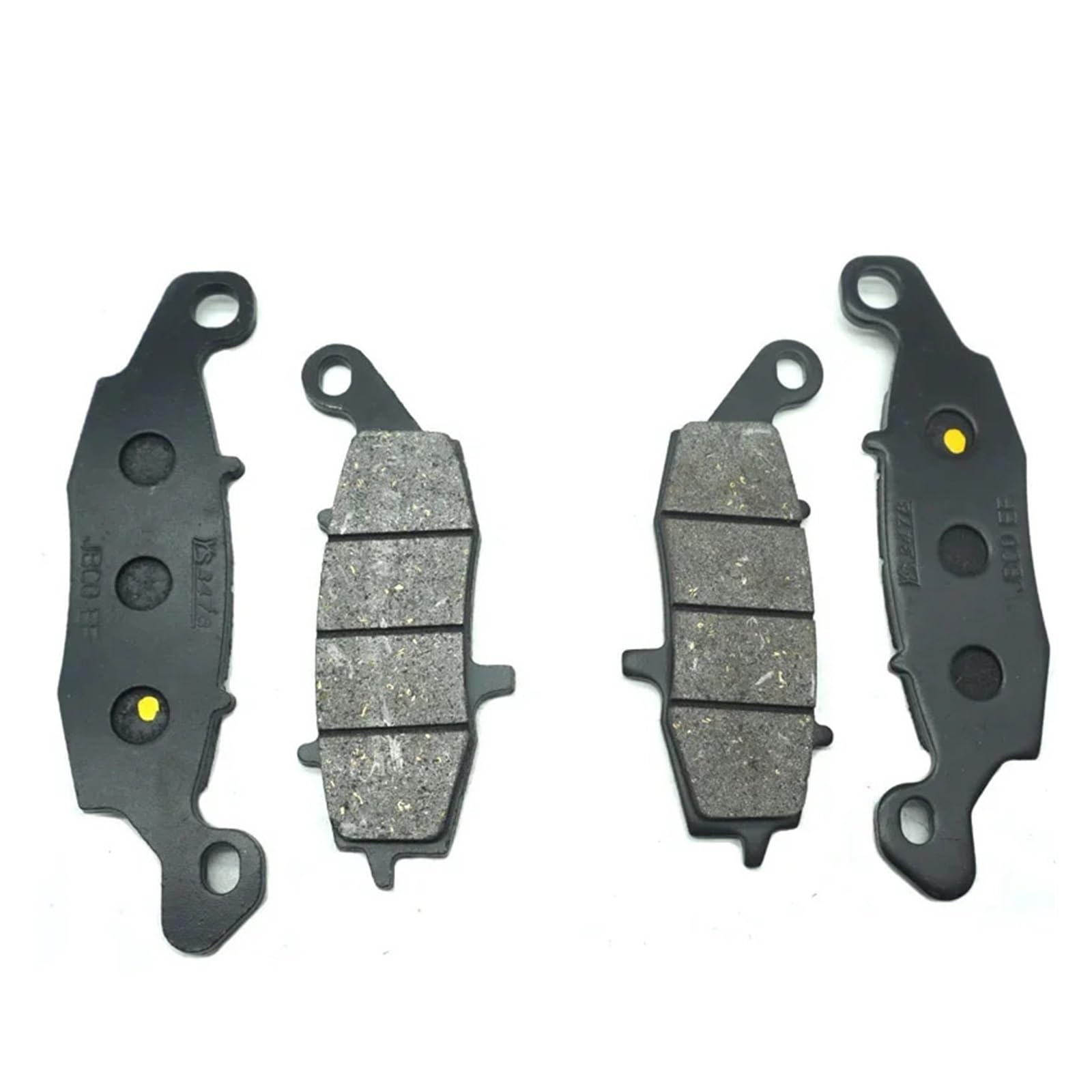 Motorrad Vorne Hinten Bremsbeläge for ER650 ER-6N 2006 2007 2008 2009-2014 EX650 ER-6F 2007-2010 ER EX 650 ER6N ER6F(2 X Front Brake Pads) von QINGZHI