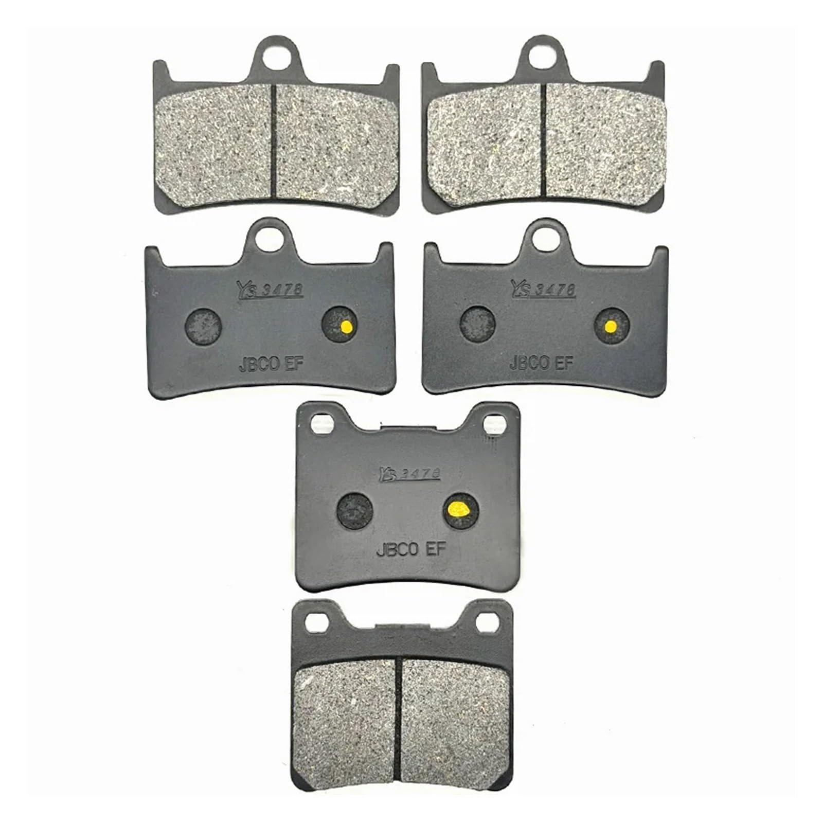 Motorrad Vorne Hinten Bremsbeläge for XJR1300 1999 2000 2001 XJR1300 SP 2001 XJR 1300 1300SP(Front Rear Pads) von QINGZHI