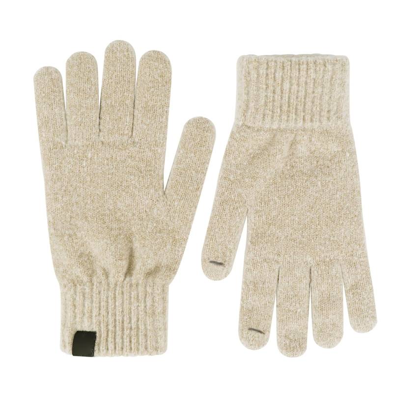 QINQNC Männer Kaschmir Skifahren Thermisch Winter-Strickhandschuhe für Männer und Frauen, Bildschirm-SMS-Handschuhe, warme Strickhandschuhe für den Außenbereich, Herren Damen (Beige, A) von QINQNC