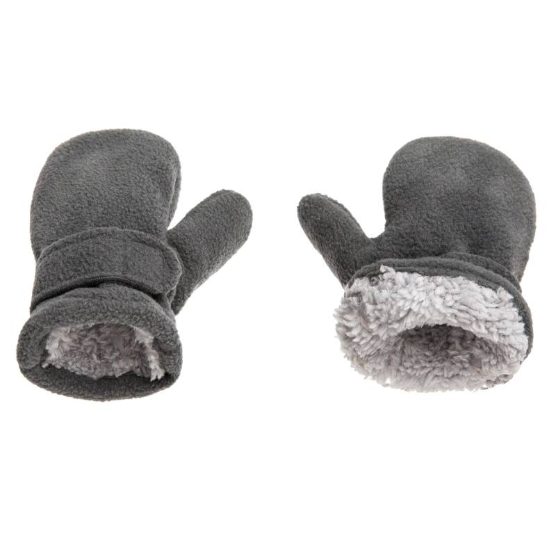 QINQNC Unisex Kaschmir Wollhandschuhe Wollhandschuhe Baby Toddler Mittens Boys Girls Winter Outdoor Gloves Kids Easy On Fleece Warm Mittens Thick Fastene Winter Damen Wolle Stoff (Grey, 1-2) von QINQNC