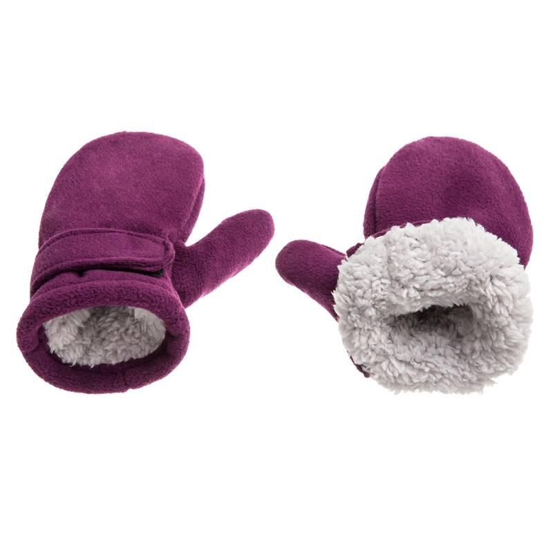 QINQNC Unisex Kaschmir Wollhandschuhe Wollhandschuhe Baby Toddler Mittens Boys Girls Winter Outdoor Gloves Kids Easy On Fleece Warm Mittens Thick Fastene Winter Damen Wolle Stoff (Purple, 1-2) von QINQNC