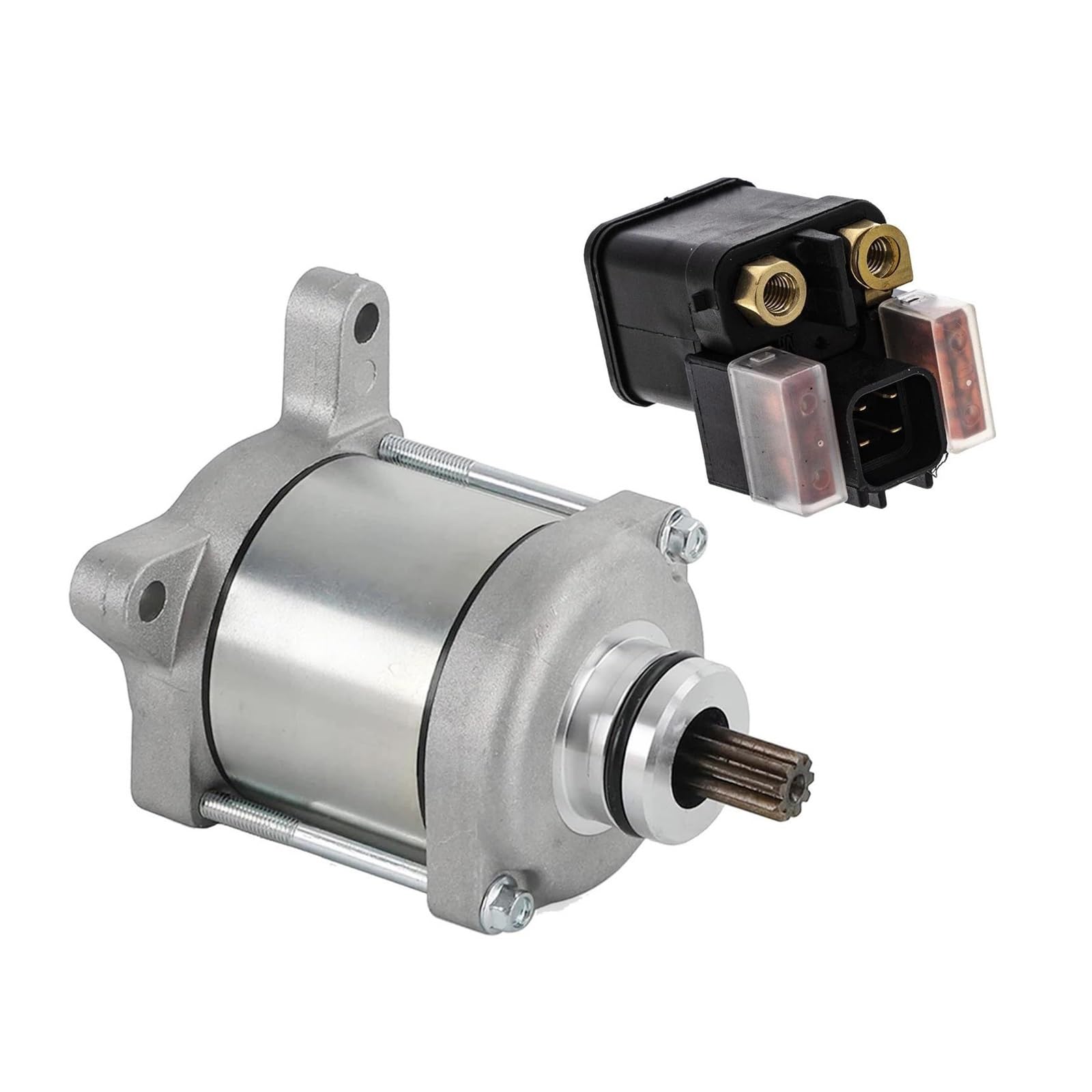 Anlasser Elektrisch Für CRF450R Für CRF450RX 2019-2023 31200-MKE-A71 35851-MKE-A11 Starter Motor Und Magnet Relais Motos Motor Teile von QINSHU