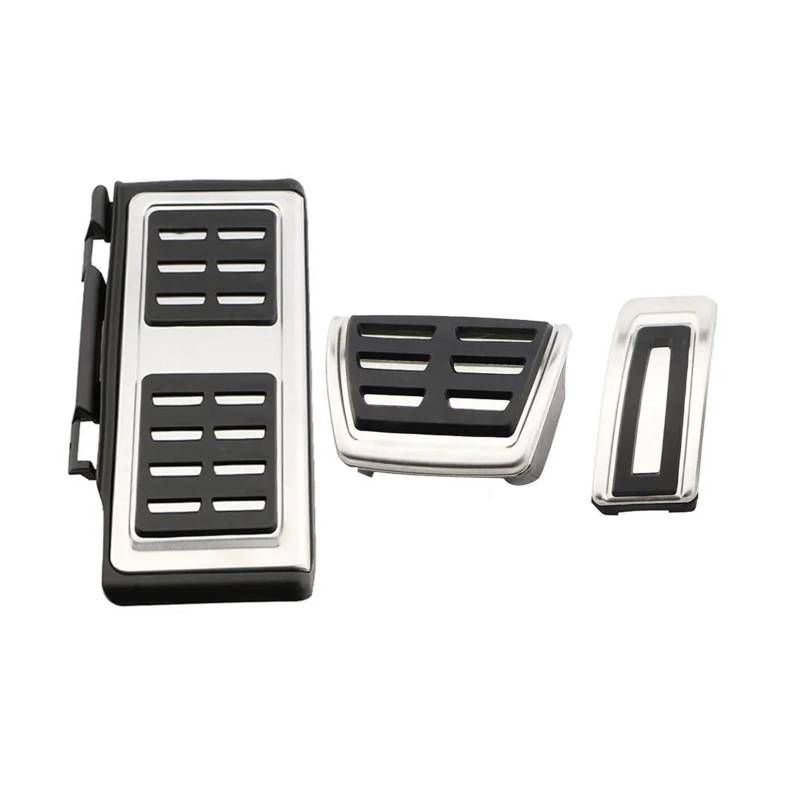 Auto Pedale Gaspedal Für Skoda Für Kodiaq 2016 2017 2018 2019 2022 Edelstahl Auto Rest Pedal Fuß Kraftstoff Bremse Kupplung Pedale Abdeckung(LHD with Rest) von QINSHU