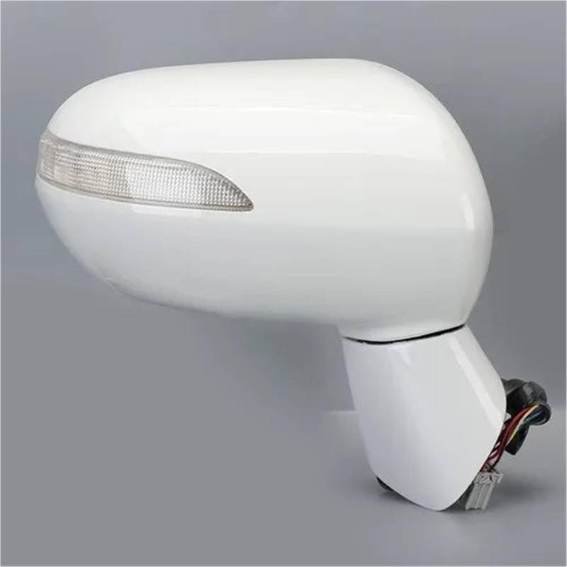 Auto Rückspiegel Kappe Abdeckung Für FIT Für Jazz 2005-2008 Für Stadt 2007Seite Spiegel Rück 5-PINS Elektrische Winkel Einstellen Blinker Lampe Glas Objektiv Abdeckung Tür Spiegelkappen(White Right) von QINSHU