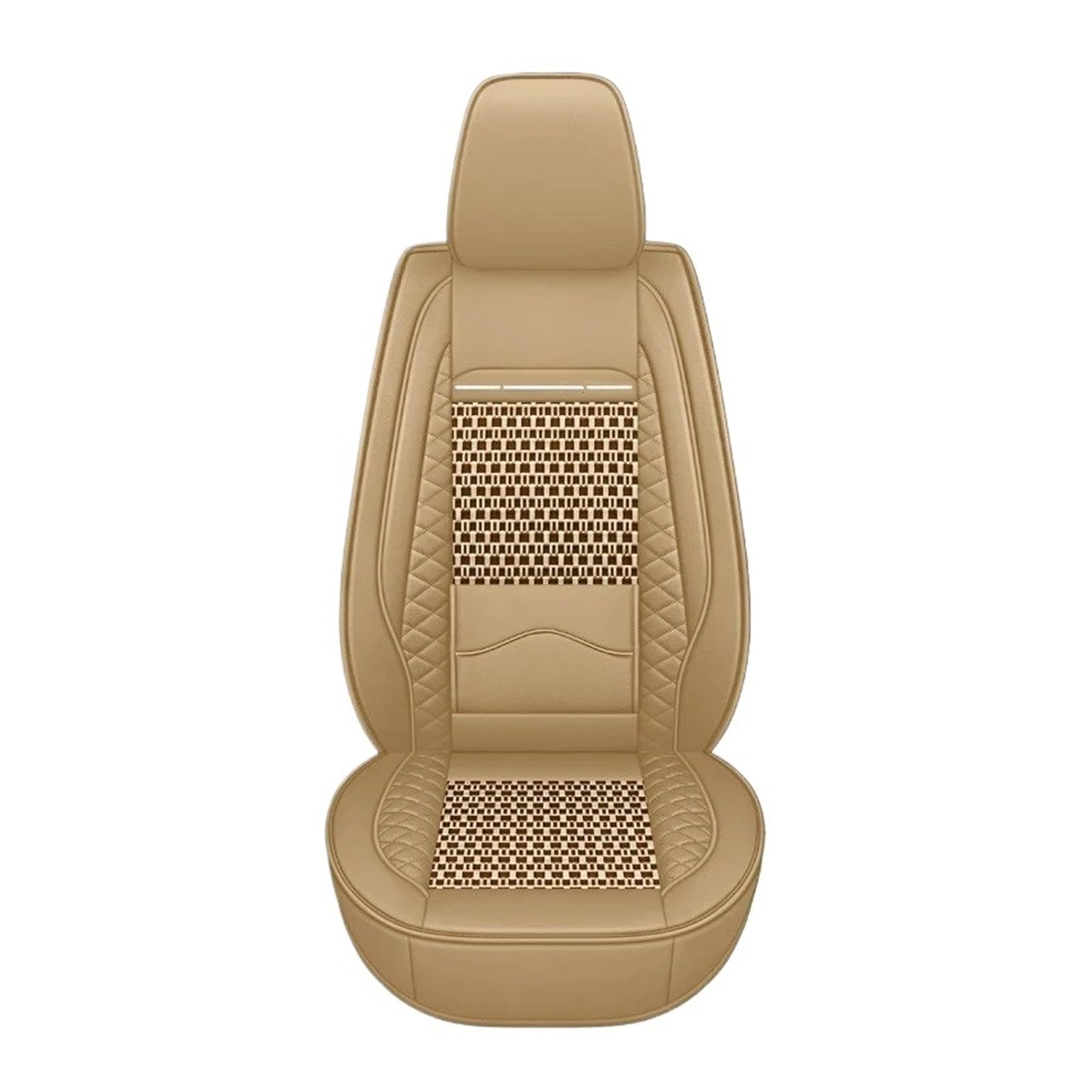 Autositzbezüge Für Infiniti QX60 Q50 QX50 G35 QX70 Q60 G37 M JX QX80 Q70 FX35 QX56 EIS Seide Atmungsaktive Leder Sitzbezug Auto Zubehör Sitzbezug Auto(Beige) von QINSHU