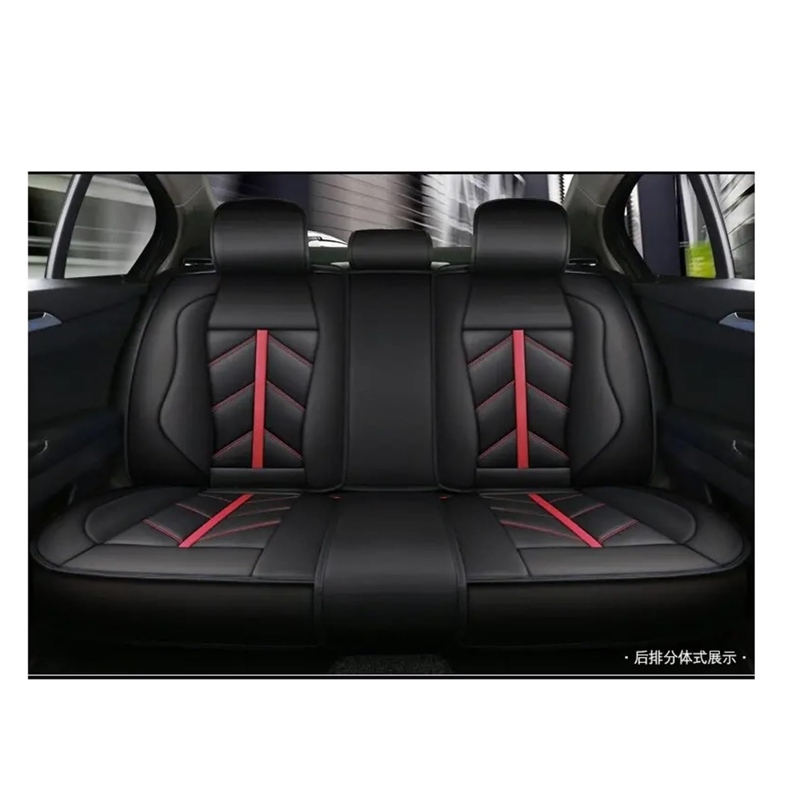 Autositzbezüge Für Nissan Note Almera X-Trail Für Blatt Für Teana Tiida Für Altima Juke Qashqai Sitzkissen Abdeckung Auto Zubehör Leder Auto Sitzbezüge Sitzbezug Auto(Back seat cover3) von QINSHU