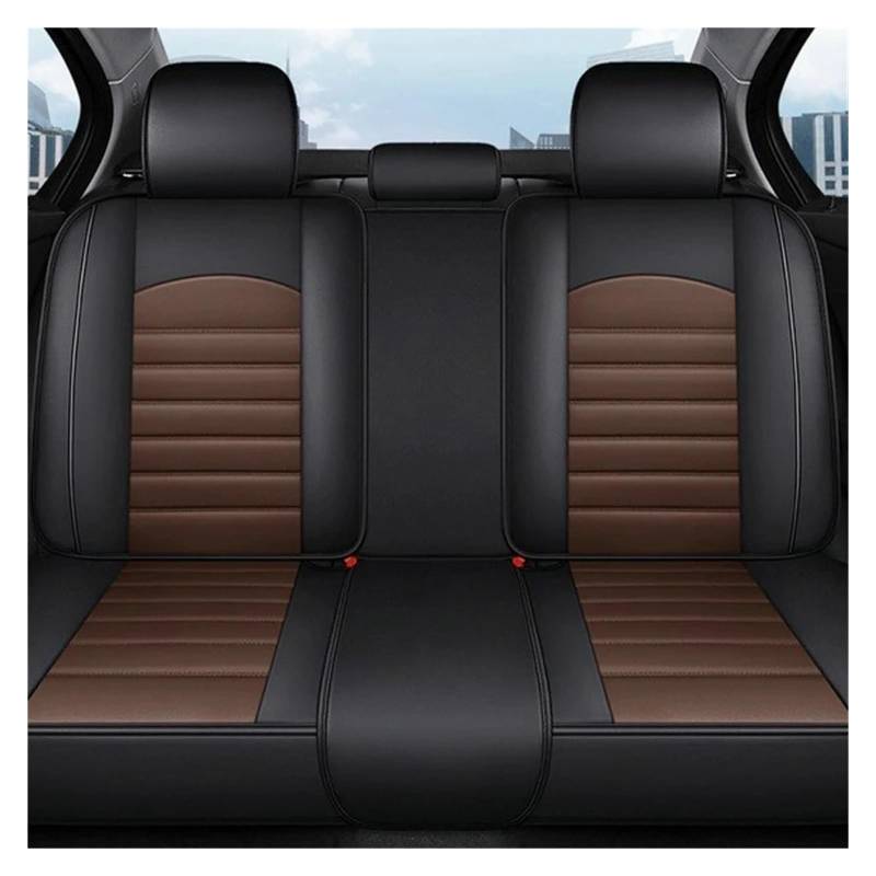 Autositzbezüge Für VW Für Polo Quest Für Tiguan Für Jetta Für Golf Lavida Sagitar Für Civic Autozubehör Schutz All Inclusive Auto Ledersitzbezug Sitzbezug Auto(Rear seat cover3) von QINSHU