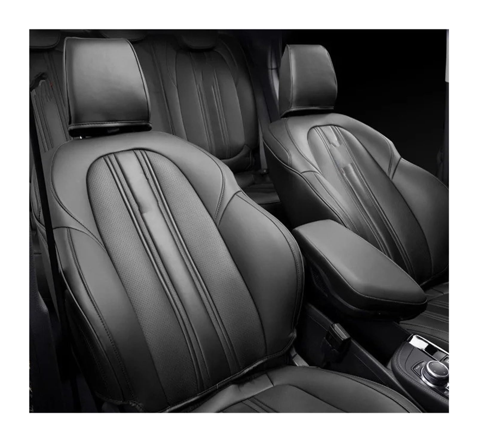 Autositzbezüge Für X1 2016 2017 2018 2019 2020 2021 2022 Auto Zubehör Sitzbezug Großhandel wasserdichte Leder Auto Protector Styling Angepasst Sitzbezug Auto(High Version,Black2) von QINSHU