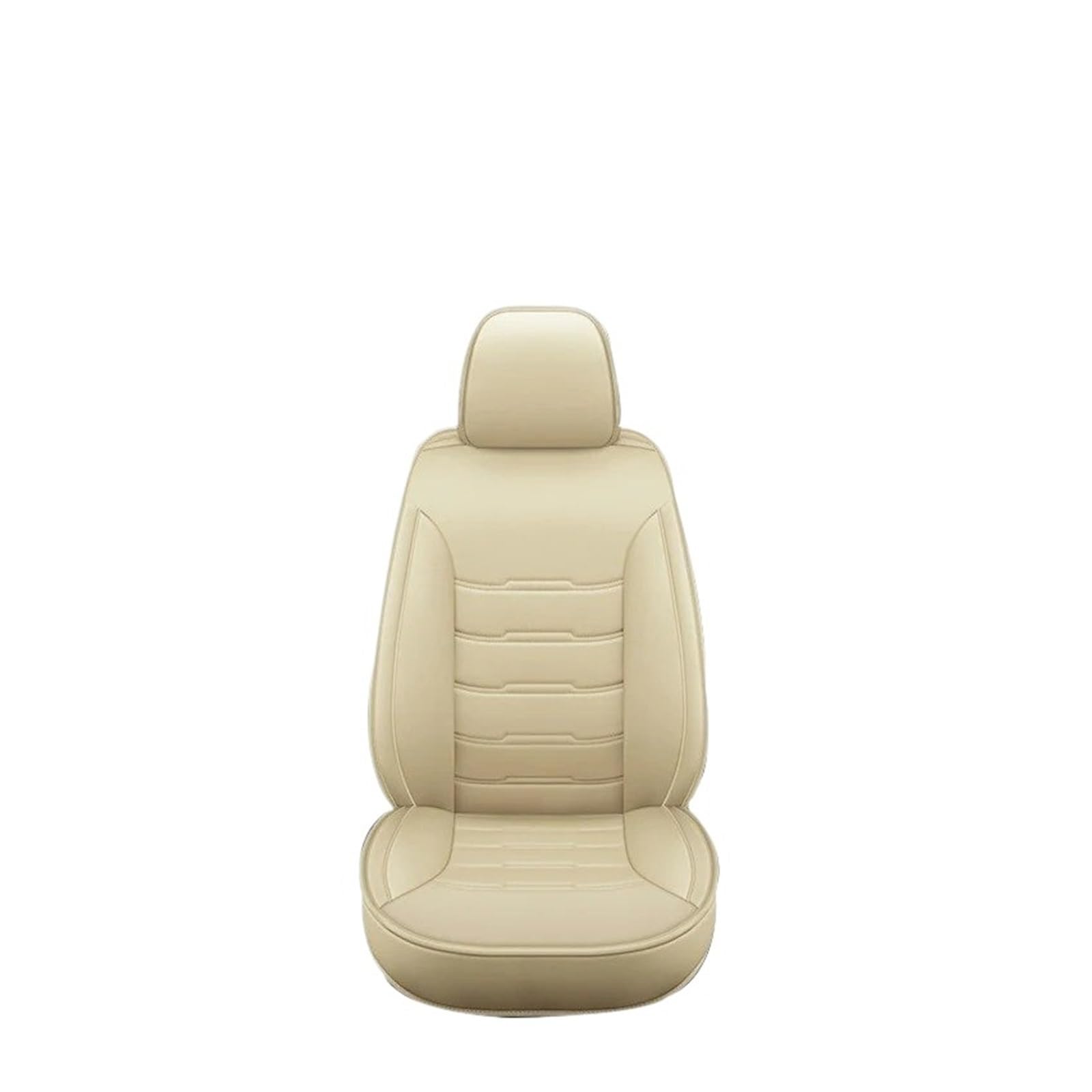 Autositzbezüge Universal Auto Leder Sitzbezug Für Nissan Almera N16 Hinweis X-Trail T31 Patrol Y61 Juke Für Blatt Für Teana Vollständige Abdeckung Auto Zubehör Sitzbezug Auto(Beige) von QINSHU