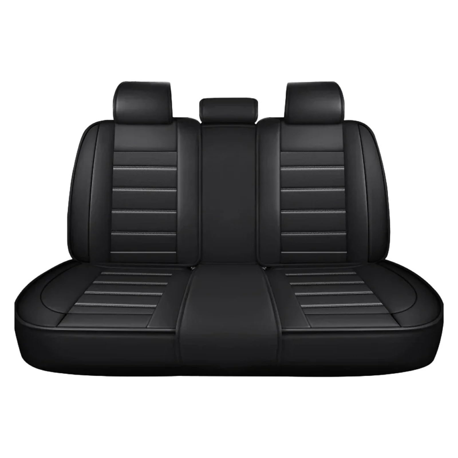 Autositzbezüge Vier Jahreszeiten Universell Passend Meisten Autos SUV Autozubehör Komplettes Set Autositzbezüge PU-Leder Geteilter Sitzbankschutz Vorne Und Hinten Sitzbezug Auto(D Rear) von QINSHU