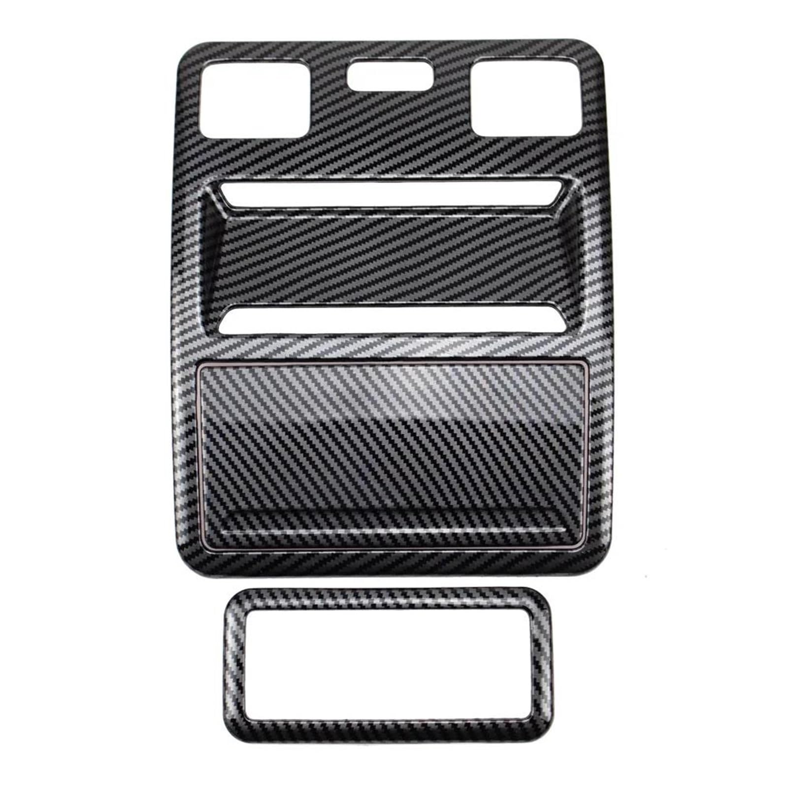 Interieurleisten Trim ABS Carbon Faser Farbe Leselampe Abdeckung Rahmen Trim Innen Dekorativ Für Ford Für Ranger 2023 Auto Styling Zierleisten(Full 3 Pieces) von QINSHU