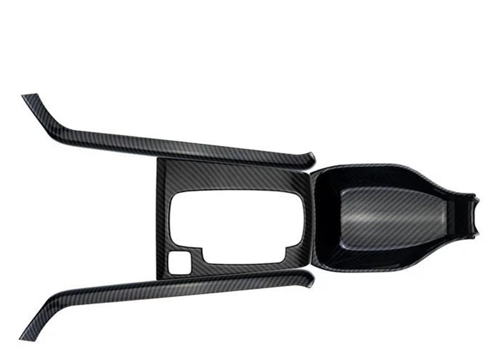 Interieurleisten Trim ABS Carbon Fiber Farbe Auto Getriebe Shift Panel Abdeckung Seite Dekorative Trim Für LHD Für Stadt 2020 2021 2022 2023 2024 Auto Styling Zierleisten(Left Drive 4 Pieces) von QINSHU