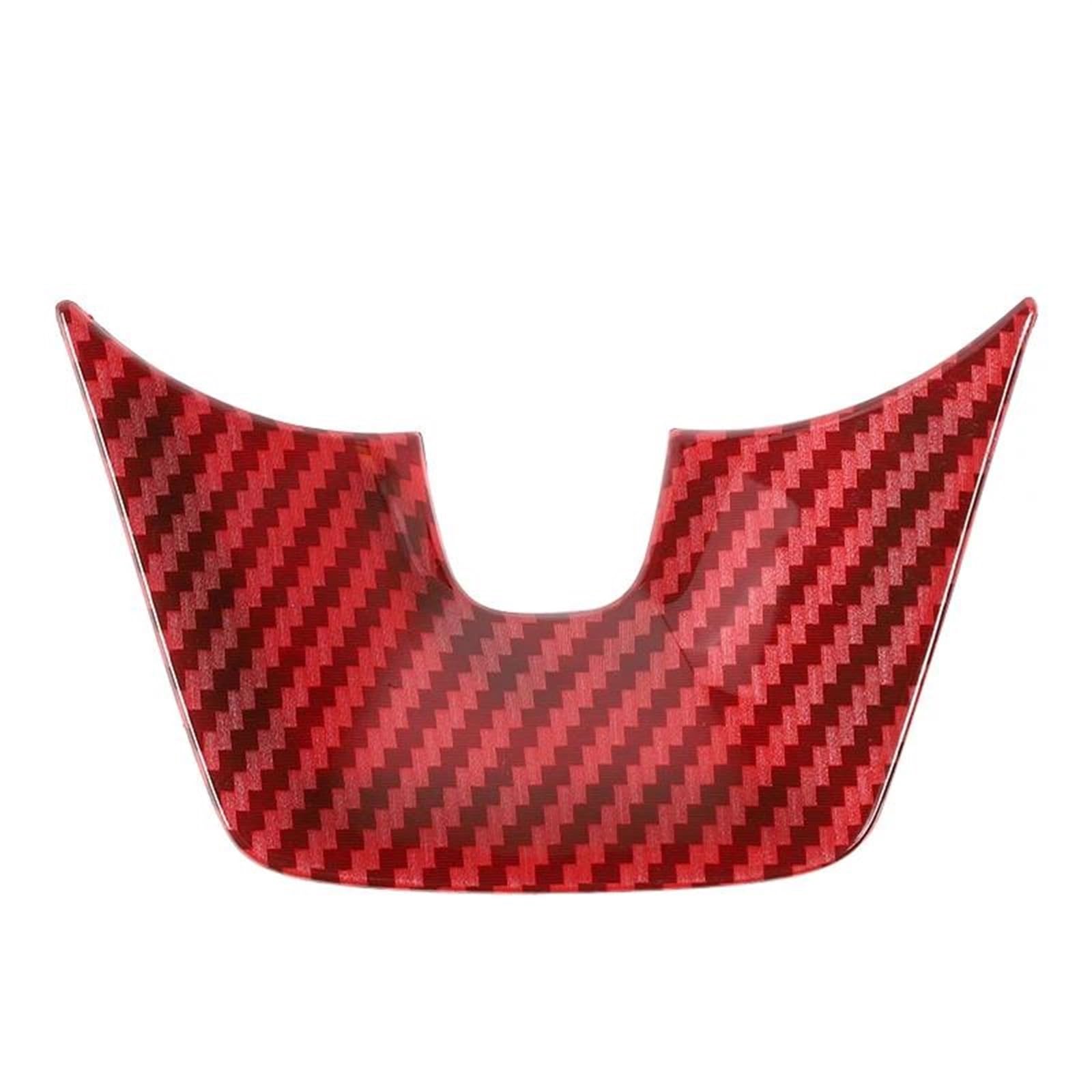 Interieurleisten Trim ABS-Kohlefaser-Auto-Lenkrad-Dekorationsabdeckungsaufkleber Für Chevrolet Für Camaro 2012 2013 2014 2015 Innenausstattung Auto Styling Zierleisten(A Red Carbon 1piece) von QINSHU