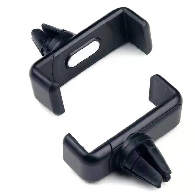 Interieurleisten Trim Auto Air Outlet Halterung Clip Innen Auto Telefon Halter Universal Mobile Halter ABS Auto Halterung Telefon Unterstützung Handy Halter Auto Styling Zierleisten(Black-2pieces) von QINSHU