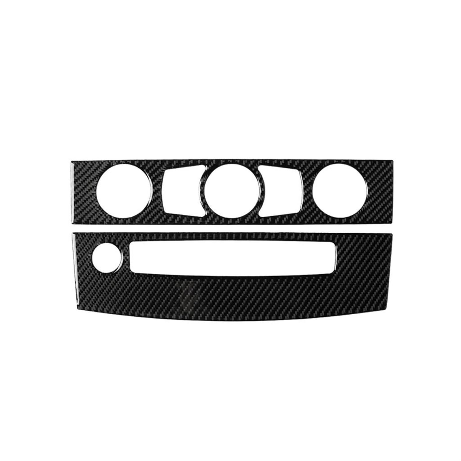 Interieurleisten Trim Auto CD Panel Trim Center Konsole Abdeckung Carbon Faser Aufkleber Trim Abdeckung Für E60 5 Serie 2008-10 Innen Accessoire Voiture Auto Styling Zierleisten(A) von QINSHU