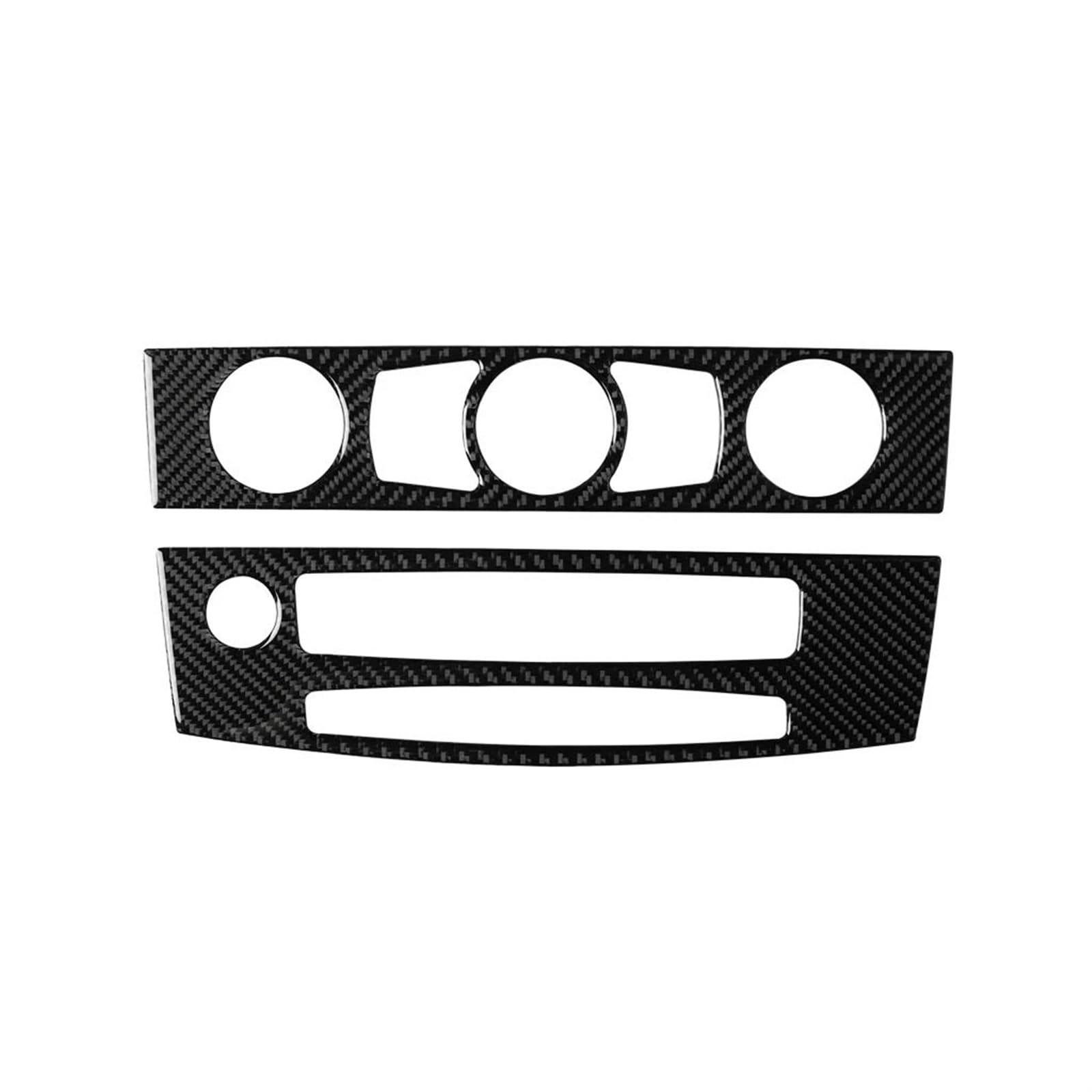 Interieurleisten Trim Auto CD Panel Trim Center Konsole Abdeckung Carbon Faser Aufkleber Trim Abdeckung Für E60 5 Serie 2008-10 Innen Accessoire Voiture Auto Styling Zierleisten(B) von QINSHU