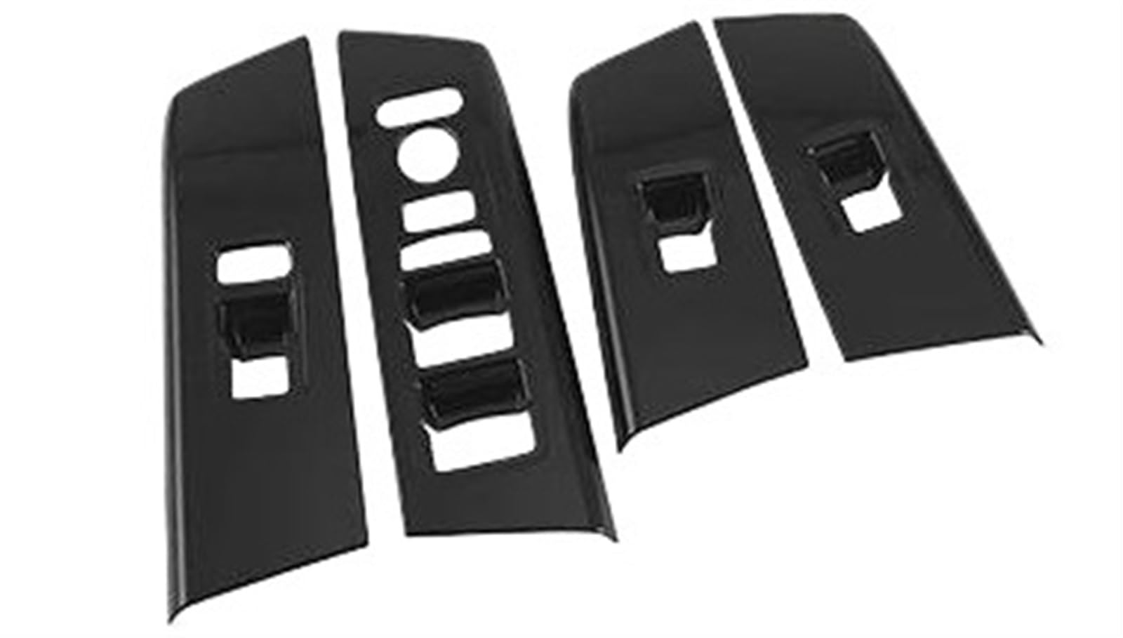 Interieurleisten Trim Autofensterglas-Hebeknopf-Zierschalterabdeckung, Türarmlehnenverkleidung, Aufkleber Für CR-V 6. Zubehör 2023 2024 (für LHD) Auto Styling Zierleisten(Bright Black) von QINSHU