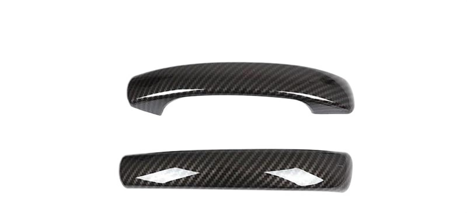 Interieurleisten Trim Für Benz 451 Für Fortwo 2009-2015 ABS Carbon Faser Auto Außentür Griff Abdeckung Trim Dekor Aufkleber Zubehör Auto Styling Zierleisten(2pieces Carbon Fiber) von QINSHU